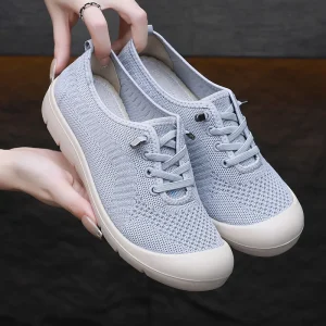 Women's Single Shoes Breathable Student Slip on Walking Flat Shoes Soft Bottom Casual Round Toe Clothing Sports Footwear